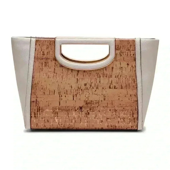 Anne Klein Cream And Cork Bucket Bag/Shoulder Tote - Picture 6 of 9